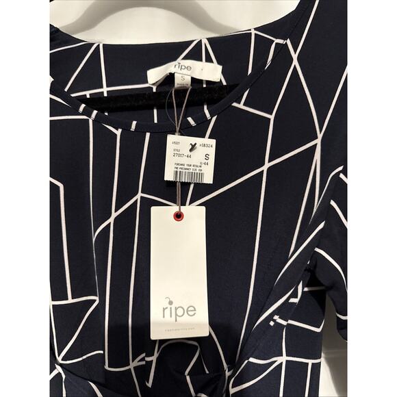 Ripe Maternity Blouse Navy & White - Small - Picture 2 of 3